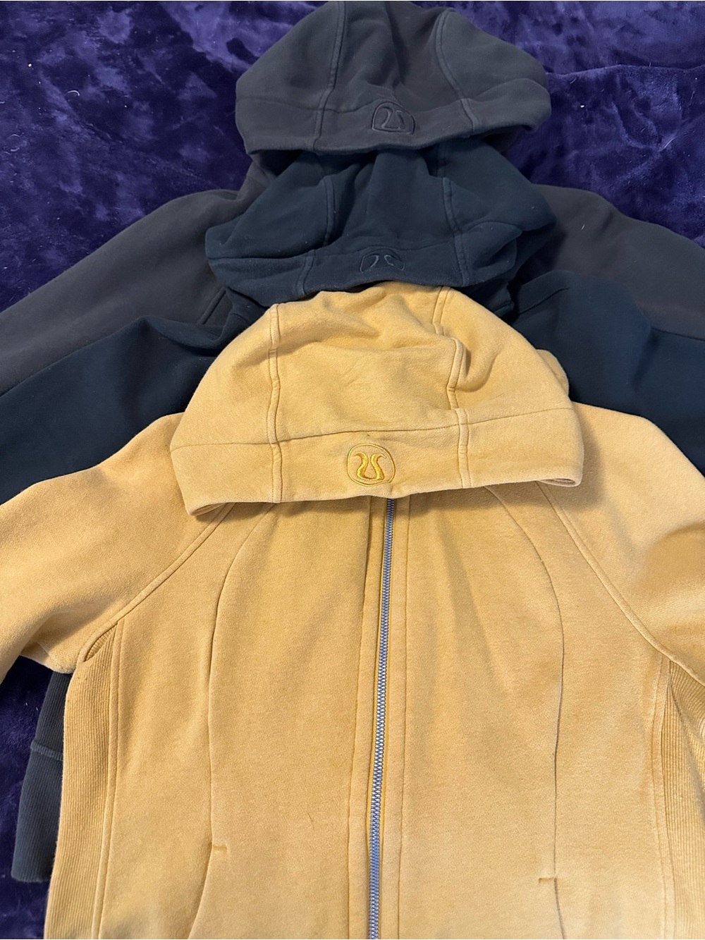 Lululemon Scuba Hoodies-Green and Yellow